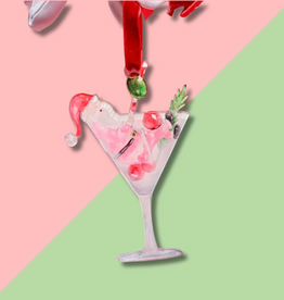 Taylor A Designs Dirty Santa Acrylic Ornament