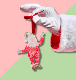 Taylor A Designs Santa Acrylic Ornament