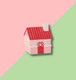 Accent Decor Merrivale House Figurine Pink