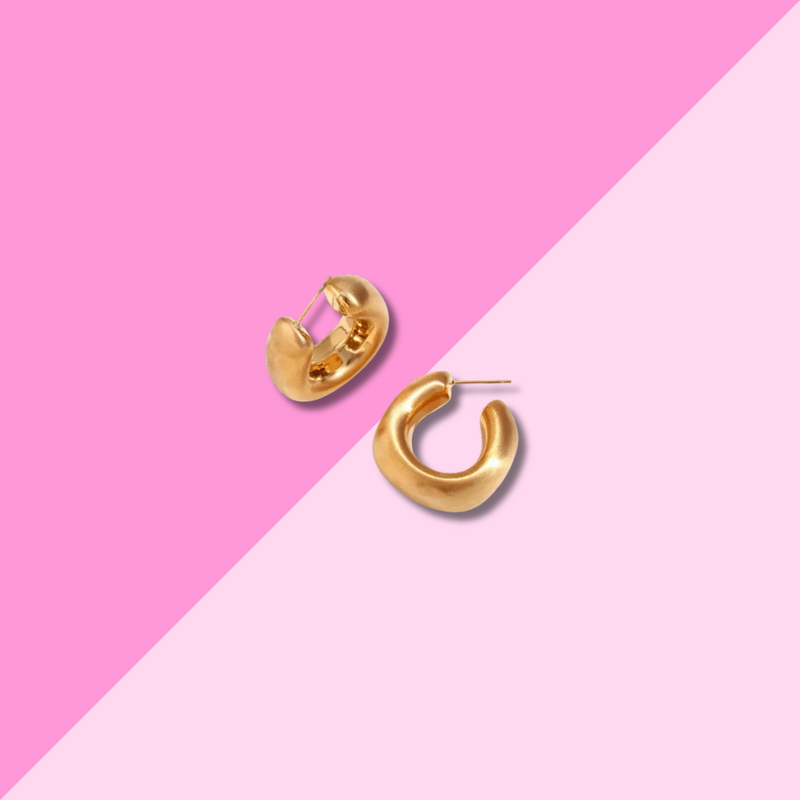 Hjane Jewels Isabel Matte Gold Hoops