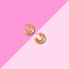 Hjane Jewels Dani Matte Gold Hoops