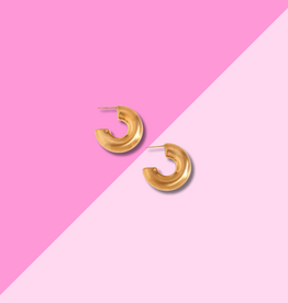 Hjane Jewels Dani Matte Gold Hoops