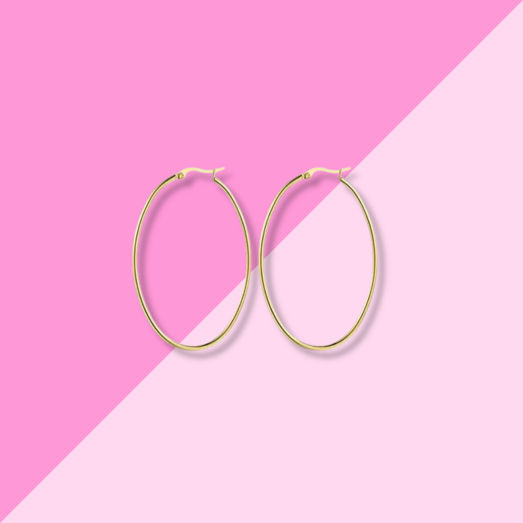 Hjane Jewels Oval Hoops Gold