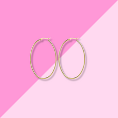 Hjane Jewels Oval Hoops Gold