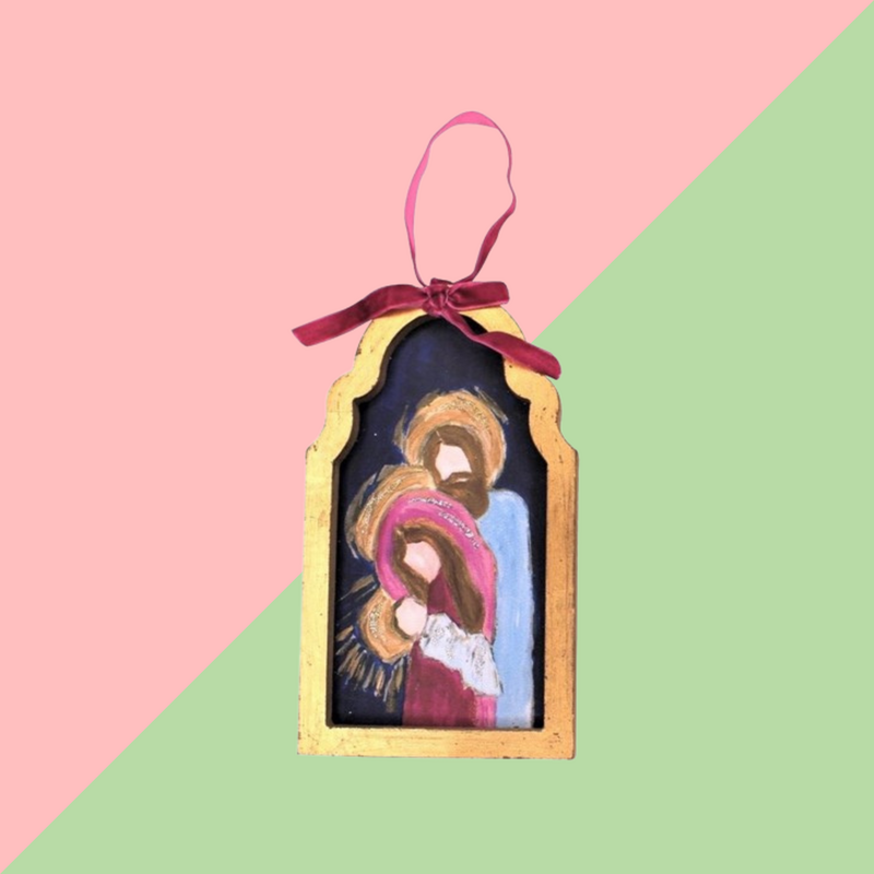 TRADE CIE Gold Framed Ornament Holy Family