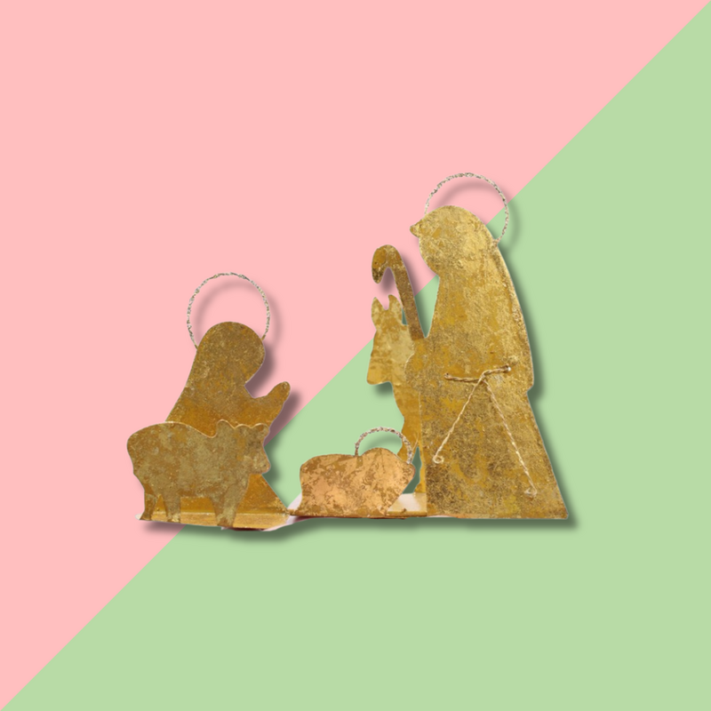 TRADE CIE Gold Nativity Silhouette 6x3x5