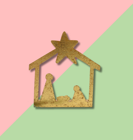 TRADE CIE Gold Nativity Silhouette Tabletop