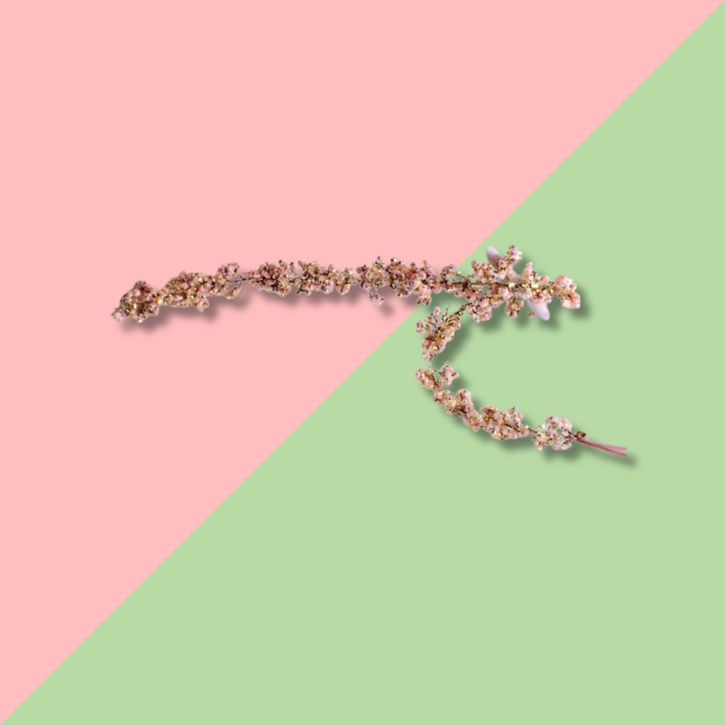 TRADE CIE 47in Pink Shimmer Glitter Garland