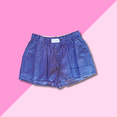 chakeris Navy Check Shorts