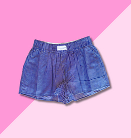 chakeris Navy Check Shorts