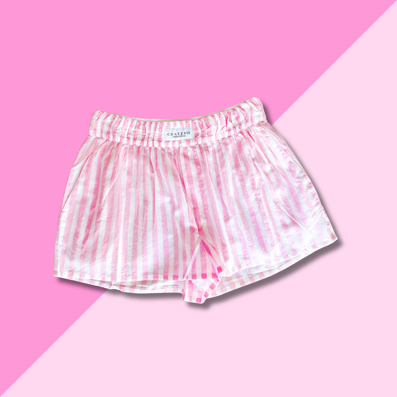 chakeris Pink Stripe Shorts