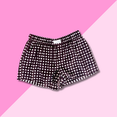 chakeris Brown Check Shorts