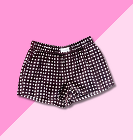 chakeris Brown Check Shorts