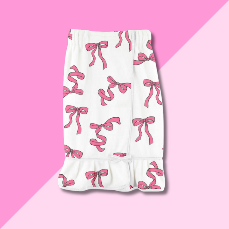 Bella Sleep & Spa Spa Wrap - Pink Bows