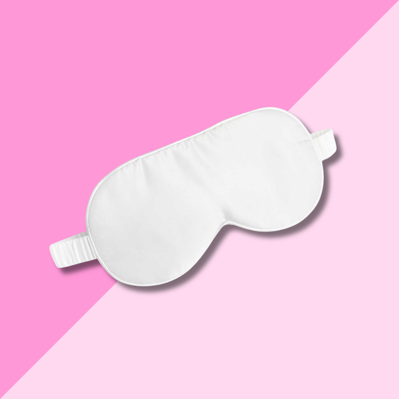 Satin Sleep Mask White