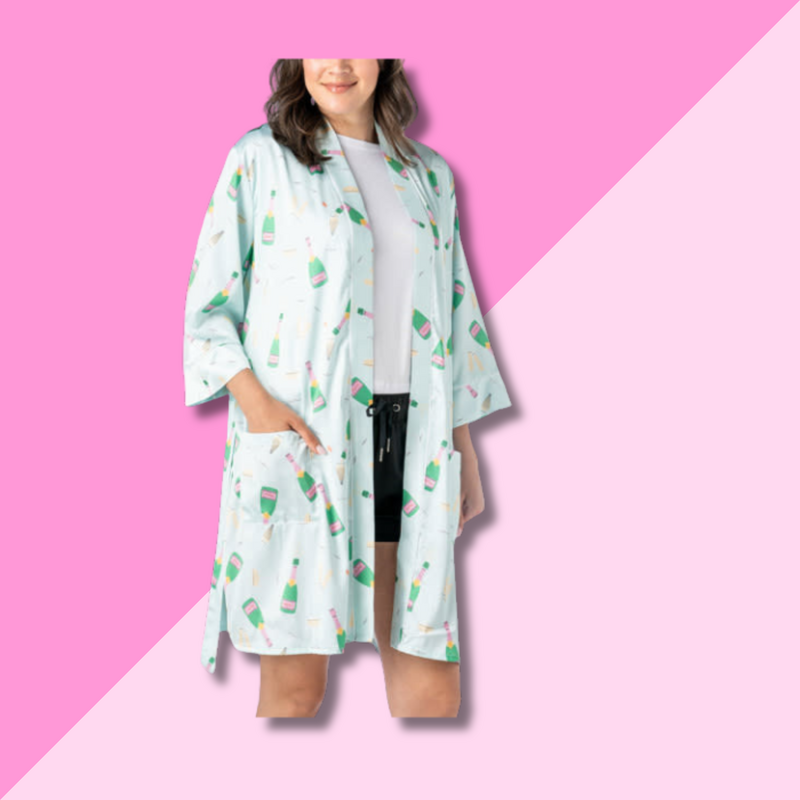 Brunch & Bubbles Satin Robe