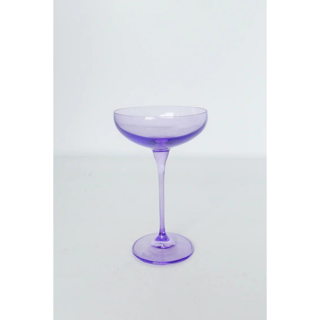 Estelle Colored Glass Lavender Champagne Coupe