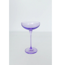 Estelle Colored Glass Lavender Champagne Coupe