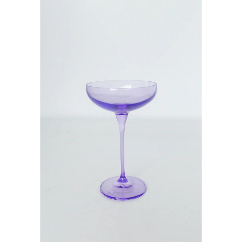 Estelle Colored Glass Lavender Champagne Coupe