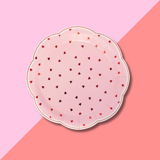 My Mind's Eye Scalloped Scattered Heart Plate