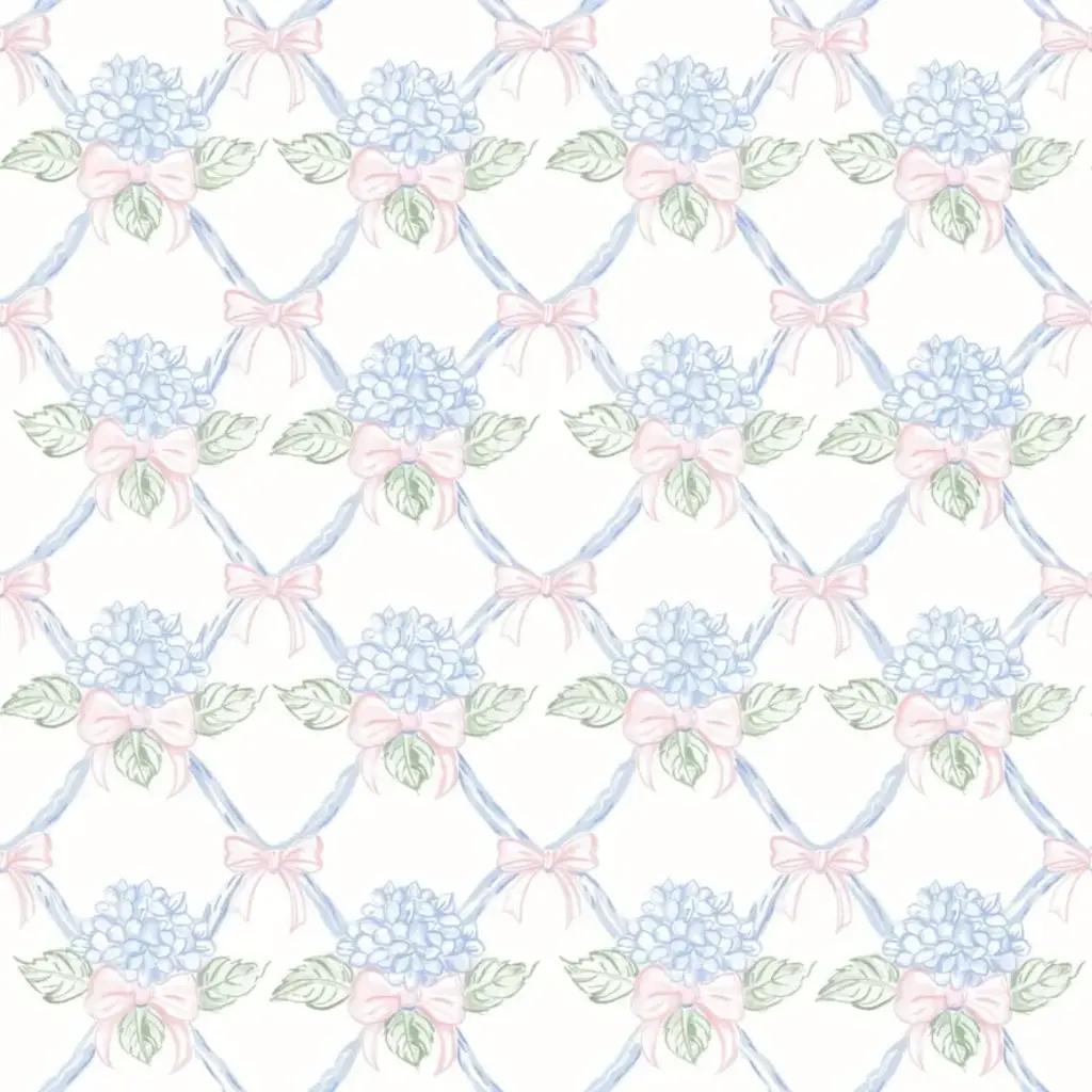 Hydrangea Lattice Prosecco Bottle Wrap