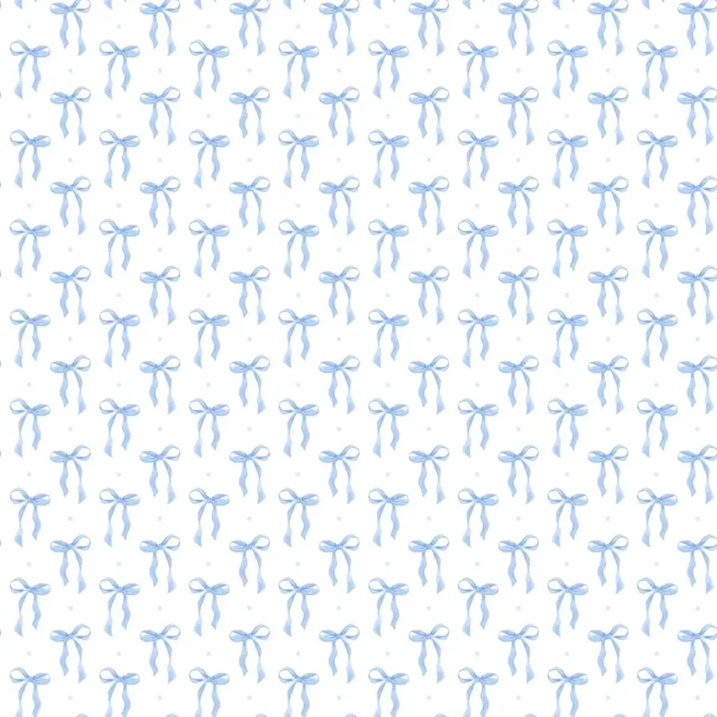 Blue Bows Prosecco Bottle Wrap