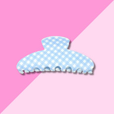 Claw Clip - Blue Gingham