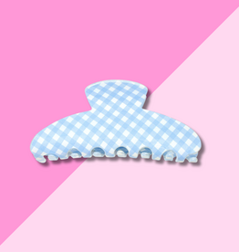 Claw Clip - Blue Gingham