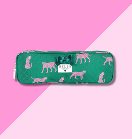 Quilted Hair Bag - Cheetah