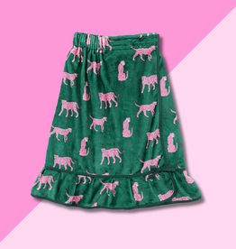 Spa Wrap - Green + Pink Cheetahs