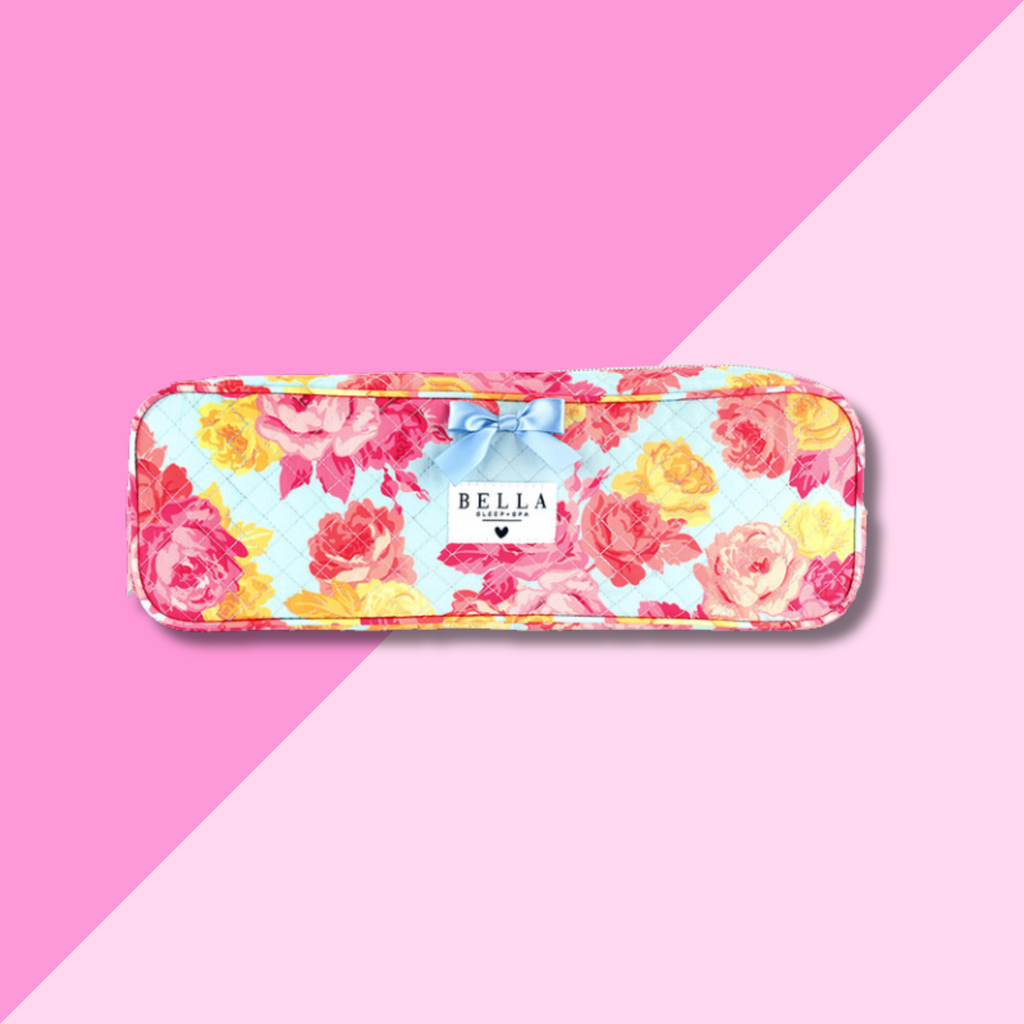 Quilted Hair Tool Bag - Roses