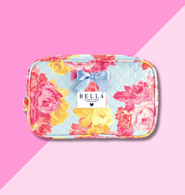 Quilted Cosmetic Bag - Roses