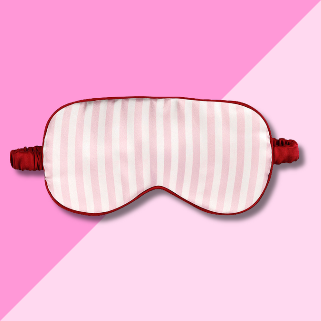 Sleep Mask - Pink Stripe