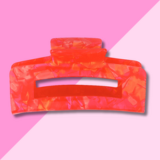 Claw Clip - Red Marble