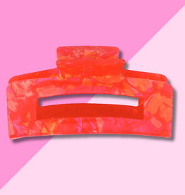 Claw Clip - Red Marble