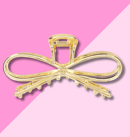 Claw Clip - Gold Bow