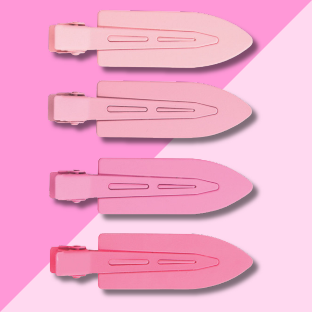 Crease Free Hair Clips - Ombre Pink