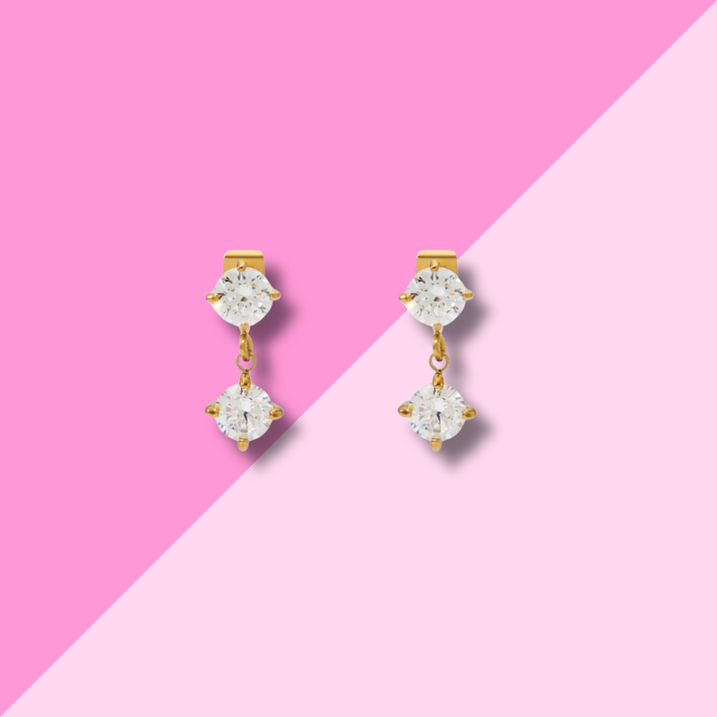 Hjane Jewels Mattie Pave Studs Gold