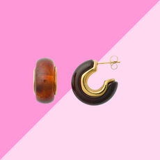 Hjane Jewels Sage Hoops Brown