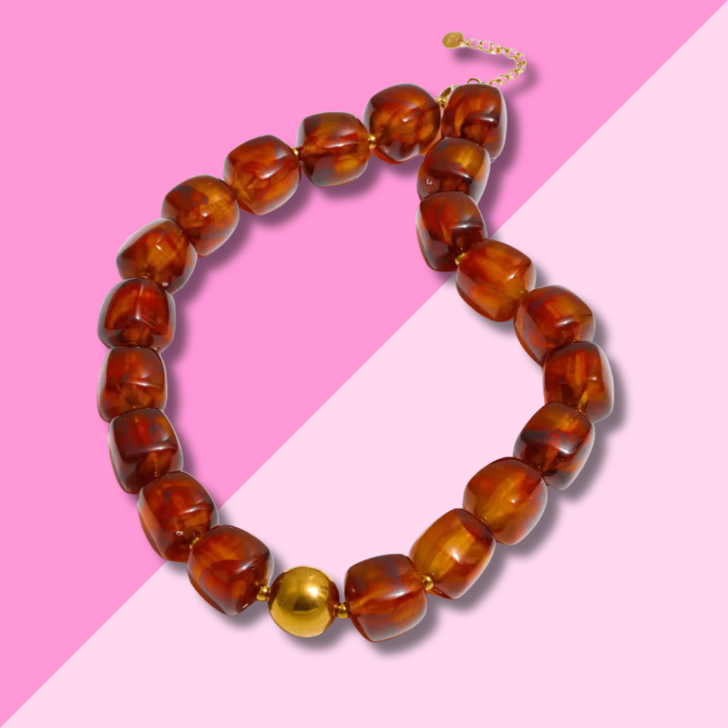 Hjane Jewels Martha Necklace Brown