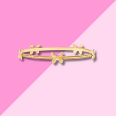 Julie Vos Butterfly Bangle Gold - M
