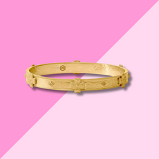 Julie Vos Canterbury Bangle - Gold - M