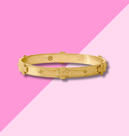 Julie Vos Canterbury Bangle - Gold - M