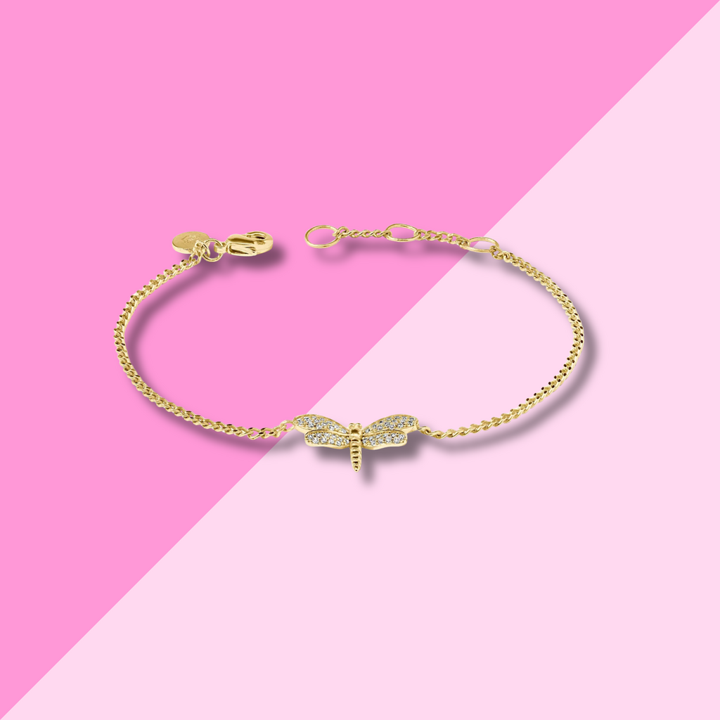 Julie Vos Dragonfly Pave Delicate Bracelet
