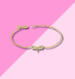 Julie Vos Dragonfly Pave Delicate Bracelet