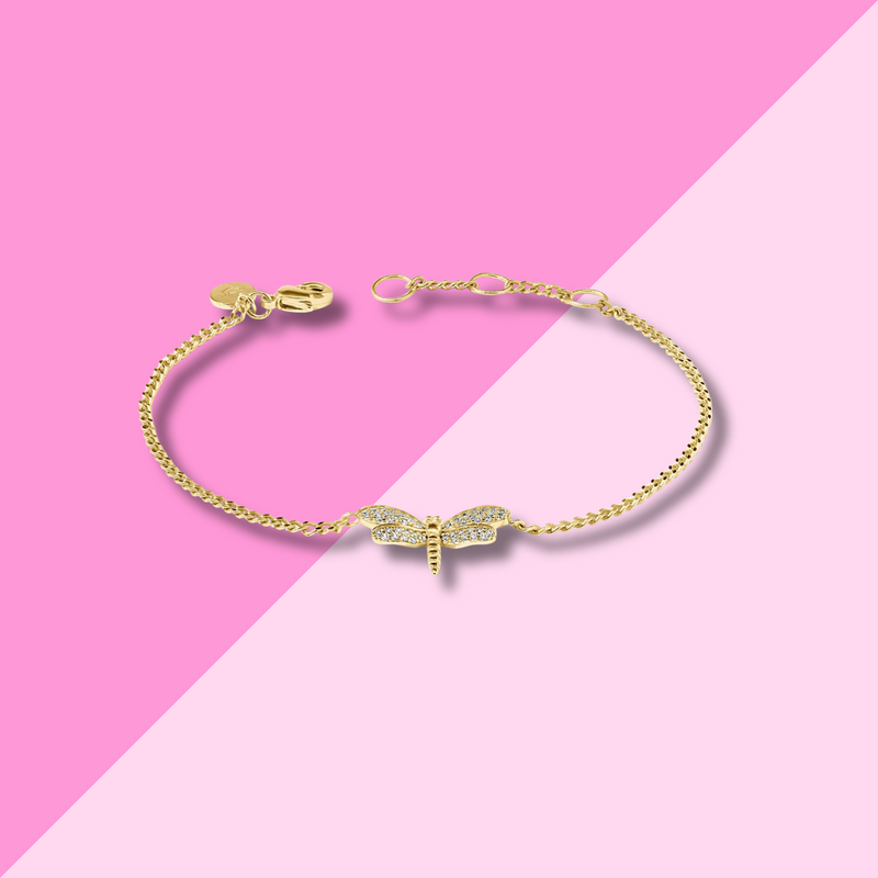 Julie Vos Dragonfly Pave Delicate Bracelet