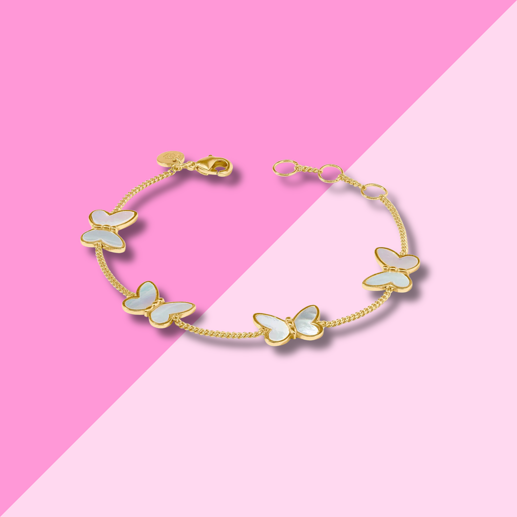 Julie Vos Papillon Delicate Bracelet - Mother of Pearl