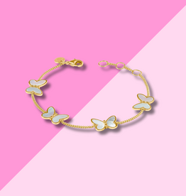 Julie Vos Papillon Delicate Bracelet - Mother of Pearl
