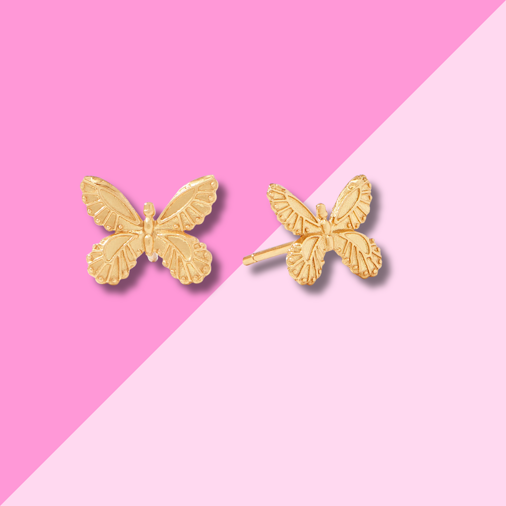 Julie Vos Butterfly Stud - Gold