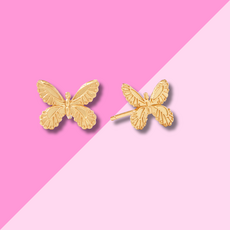 Julie Vos Butterfly Stud - Gold